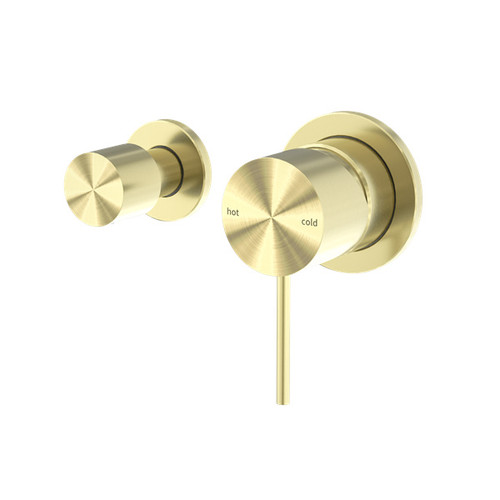 Mecca Shower Mixer With Horizontal 2 Way Diverter Brushed Gold