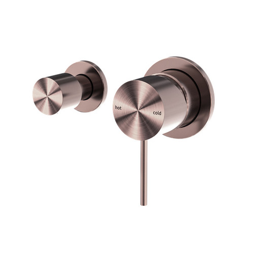 Mecca Shower Mixer With Horizontal 2 Way Diverter Brushed Bronze