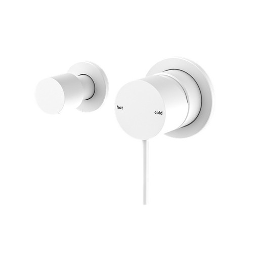 Mecca Shower Mixer With Horizontal 2 Way Diverter Matte White