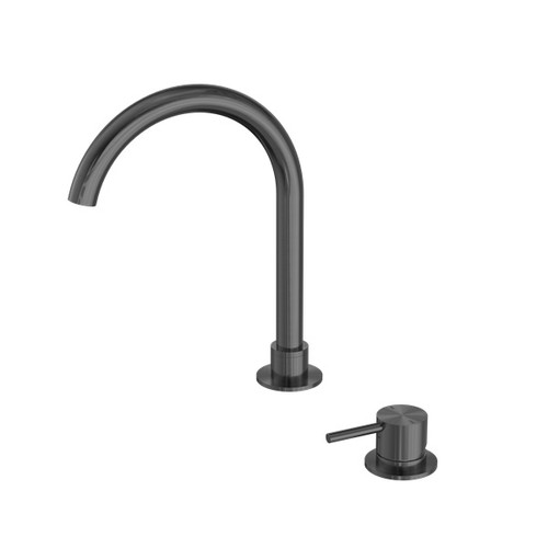 Mecca Basin Mixer Round Gun Metal