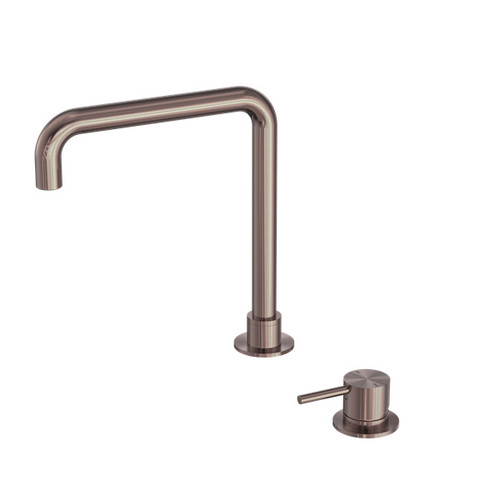 Mecca Basin Mixer Square Brushed Bronze