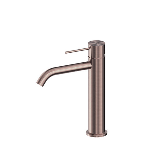 Mecca Mid Tall Basin Mixer Brushed Bronze