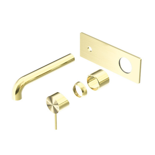 Mecca Wall Basin/Bath Mixer 230mm Trim Kit Brushed Gold