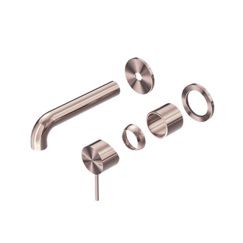 Mecca Wall Basin/Bath Mixer Separate Back Plate 120mm Trim Kit Brushed Bronze