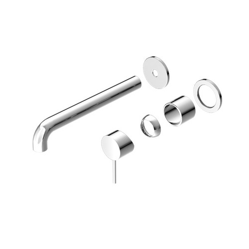Mecca Wall Basin/Bath Mixer Separate Back Plate 260mm Trim Kit Chrome