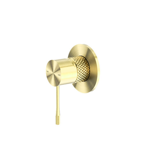 Opal Shower Mixer 80mm Plate Brushed Gold
