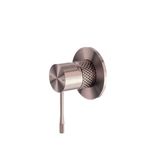 Opal Shower Mixer 80mm Plate Brushed Bronze