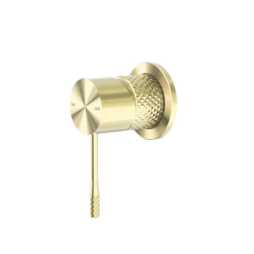 Opal Shower Mixer 60mm Plate Brushed Gold