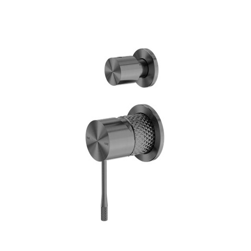 Opal Shower Mixer With Diverter Separate Plate Graphite