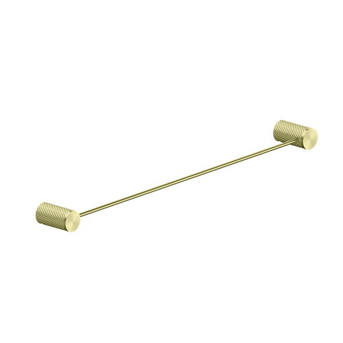 Opal Single Towel Rail 600mm Brushed Gold