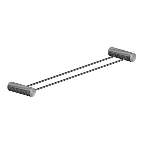 Opal Double Towel Rail 600mm Graphite