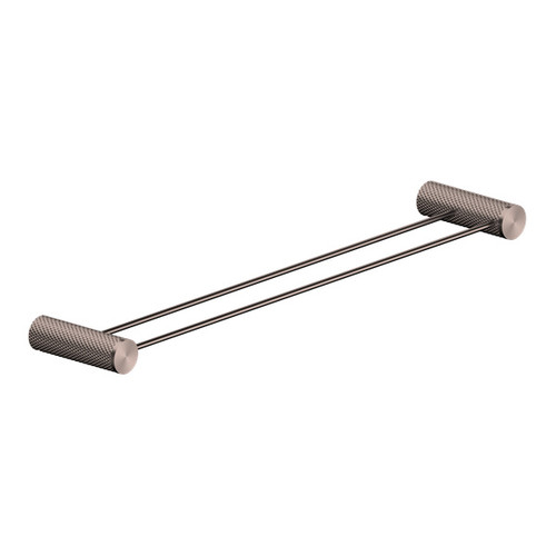 Opal Double Towel Rail 600mm Brushed Bronze