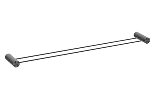 Opal Double Towel Rail 800mm Graphite