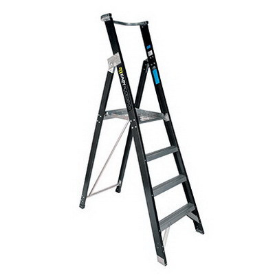 Trade Series Fibreglass Platform Ladder 4 Steps 1.2m 150kg OXPLF04