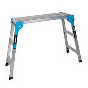 Trade Series Aluminium Folding Work Platform 3 Steps 0.9m 300mm Wide 150kg OXWP03