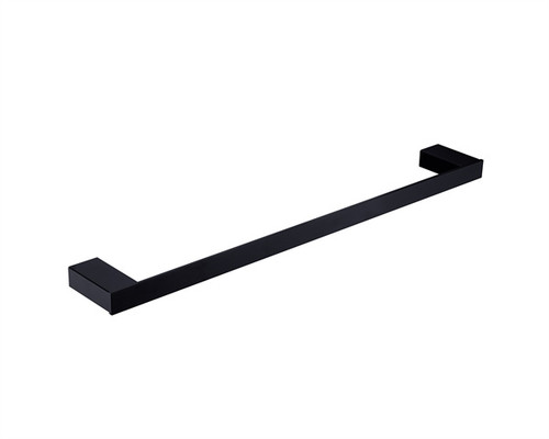 Celia Single Towel Rail 600mm Matte Black