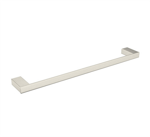 Celia Single Towel Rail 600mm Brushed Nickel