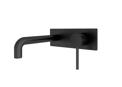 Dolce Wall Basin Mixer Matte Black