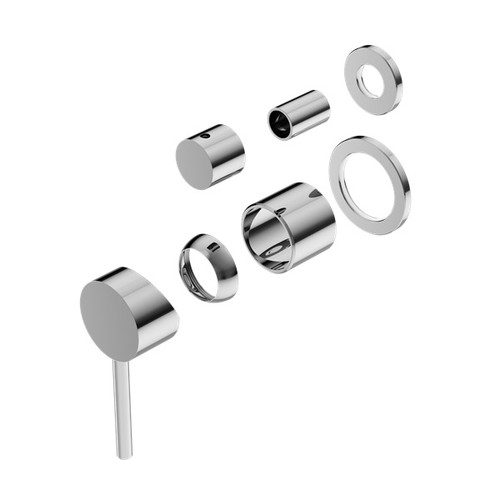 Dolce Shower Mixer With Diverter Separate Back Plate Trim Kit Chrome