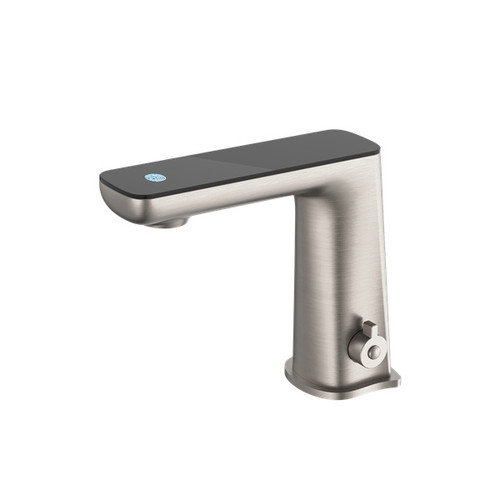 Claudia Sensor Mixer Black Top Display Brushed Nickel