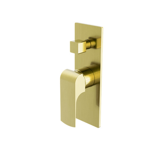 Elgin Shower Mixer With Diverter Brushed Gold Lead Free