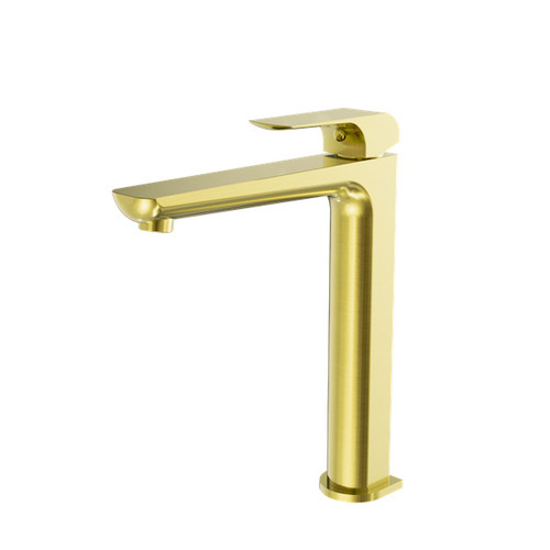 Elgin Tall Basin Mixer Brushed Gold Lead Free
