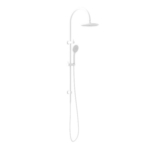 Mecca Twin Shower With Air Shower Matte White