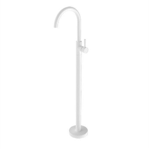 Mecca Freestanding Bath Mixer Matte White