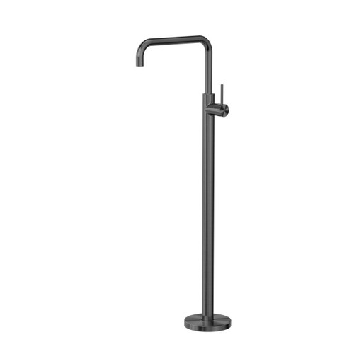 Mecca Freestanding Bath Mixer Square Shape Gun Metal