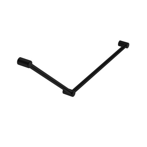 Mecca Care 32mm DDA Grab Rail Set 45 Degree 750X900mm Matte Black