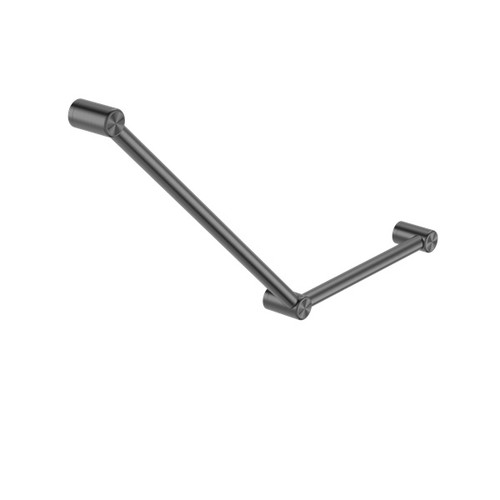 Mecca Care 32mm Ambulant Toilet Grab Rail 45 Degree 750X450mm Gun Metal