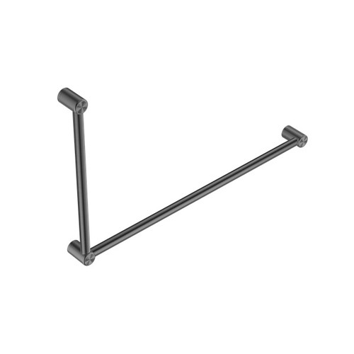 Mecca Care 32mm DDA Grab Rail Set 90 Degree 600X1000mm Gun Metal