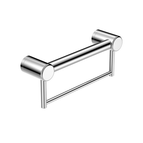 Mecca Care 32mm Grab Rail With Towel Holder 300mm Chrome