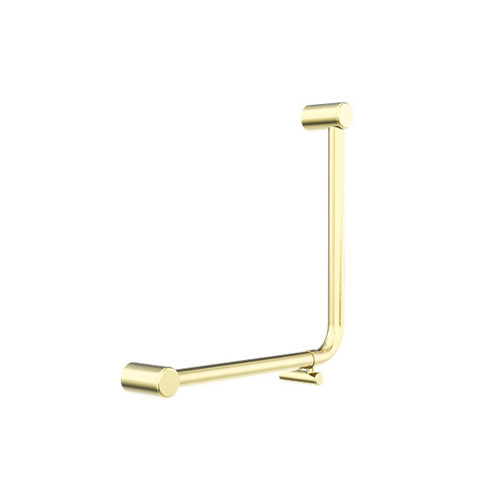 Mecca Care 32mm Ambulant 90 Degree Bent Tube Grab Rail 450X450mm Brushed Gold