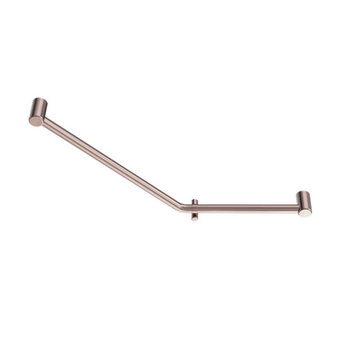 Mecca Care 32mm Ambulant 45 Degree Bent Tube Grab Rail 450X650mm Brushed Bronze