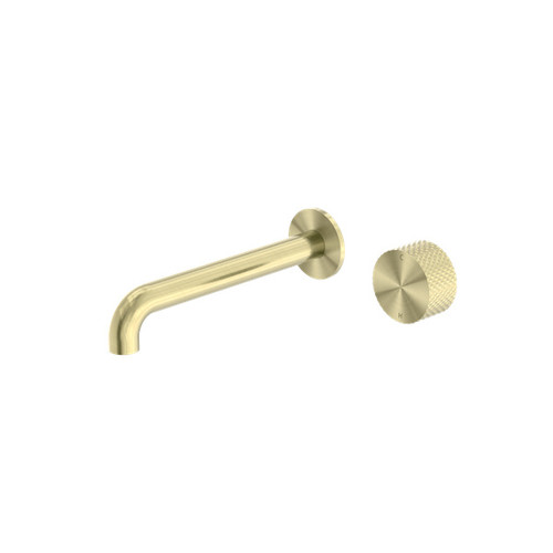 Opal Progressive Wall Basin Set 120mm Brushed Gold
