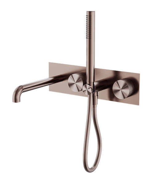 Opal Progressive Shower System With Spout 230mm Brushed Bronze