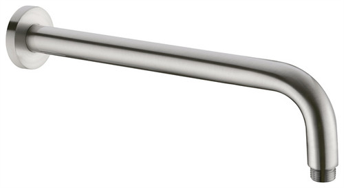 Round Shower Arm 330mm Length Brushed Nickel