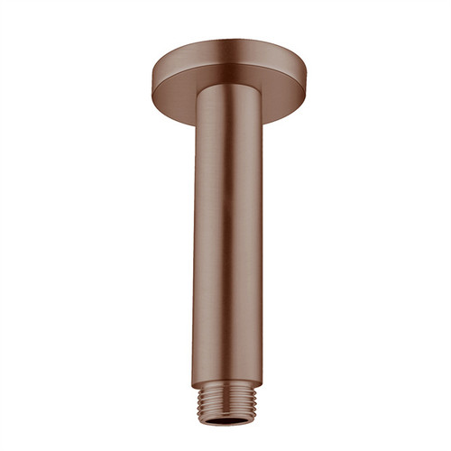 Round Ceiling Arm 150mm Length Brushed Bronze