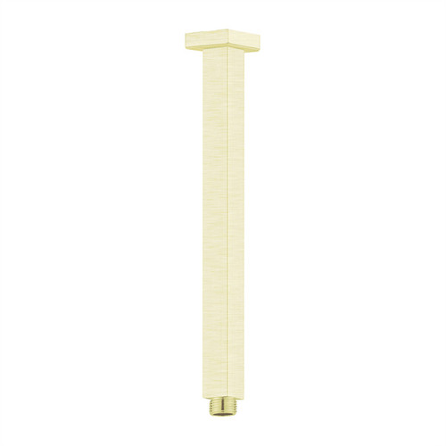 Square Ceiling Arm 300mm Length Brushed Gold