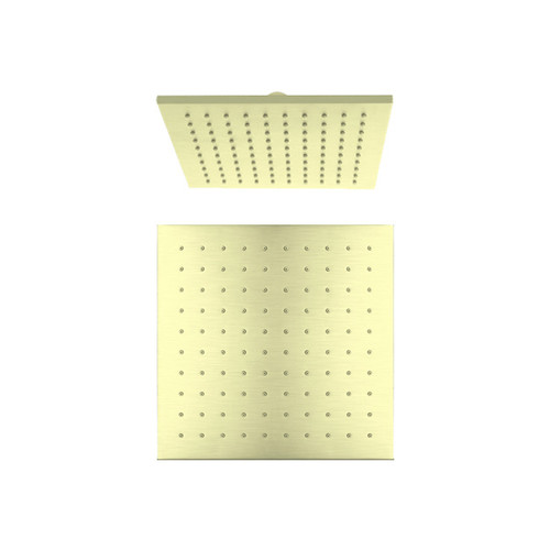250mm Square Shower Head Brushed Gold