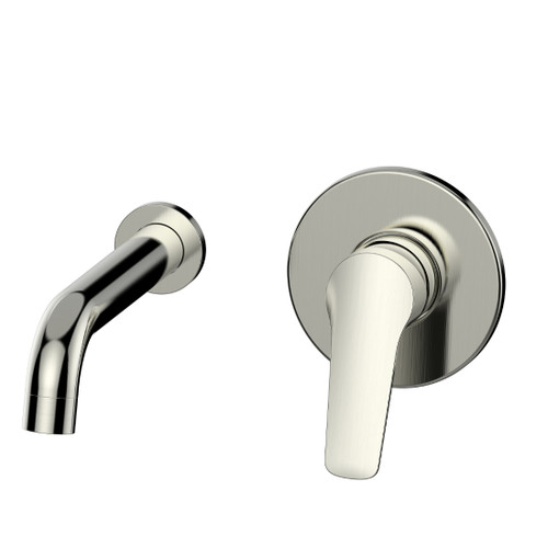 BASIS Wall Basin/Bath Mixer 180mm R4 Brushed Nickel Lead Free