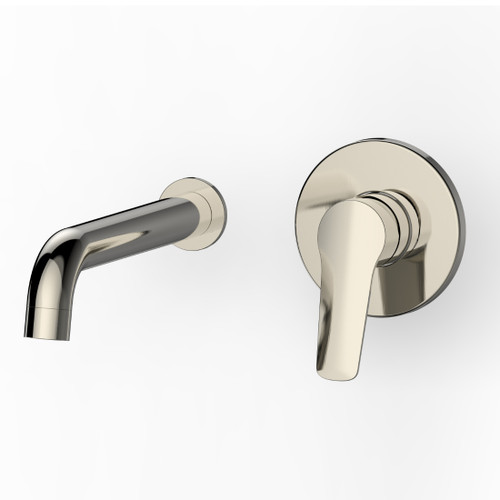 BASIS Wall Basin/Bath Mixer 220mm R4 Brushed Nickel Lead Free