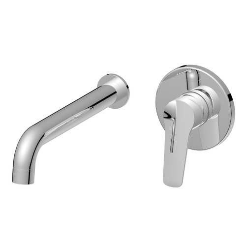 BASIS Wall Basin/Bath Mixer 220mm R4 Chrome Lead Free