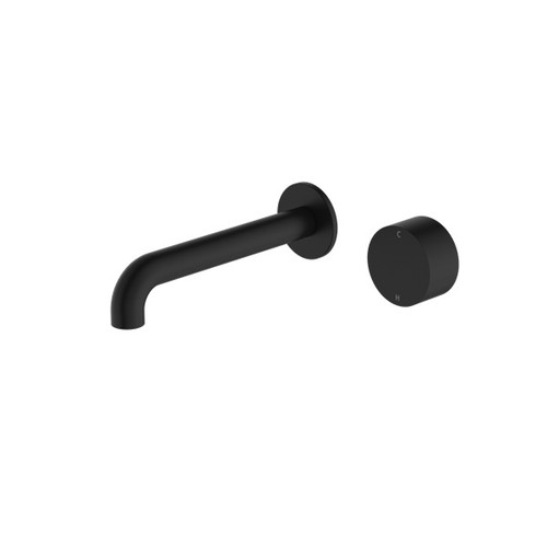 Kara Progressive Wall Basin/Bath Set 230mm Matte Black