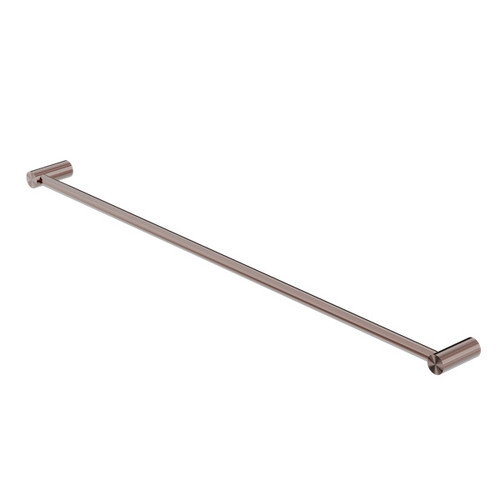 Mecca New Single Towel Rail 800mm Brushed Bronze