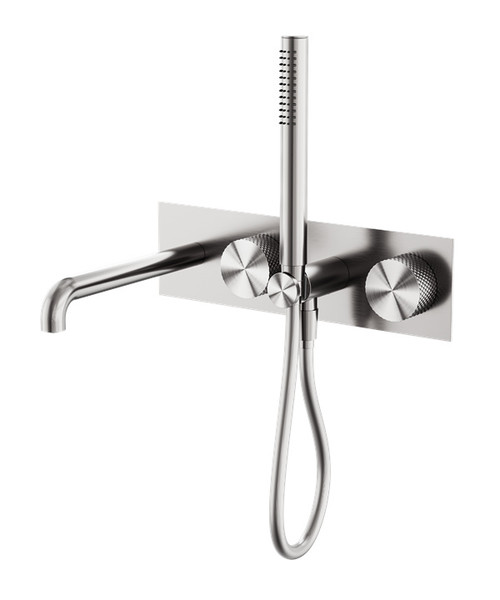 Opal Progressive Shower System With Spout 250mm Brushed Nickel