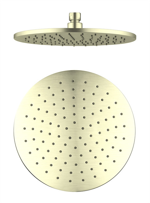 Round Shower Head 250mm Brushed Gold