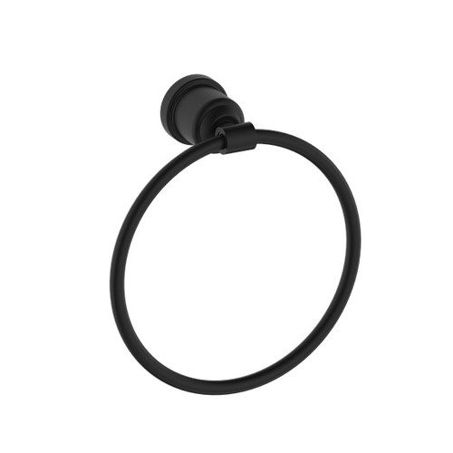 York Towel Ring Matte Black