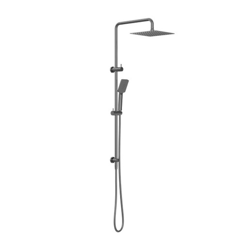 Square Project Twin Shower Gun Metal